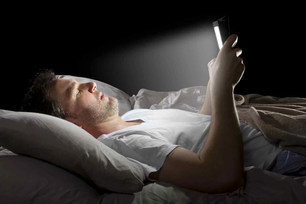 Mobile in bed