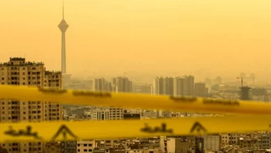 نمایی از تهران آلوده