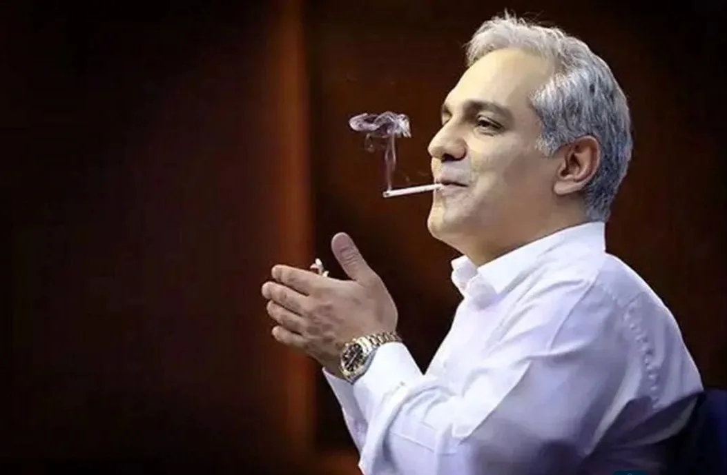 مهران مدیری با سیگار