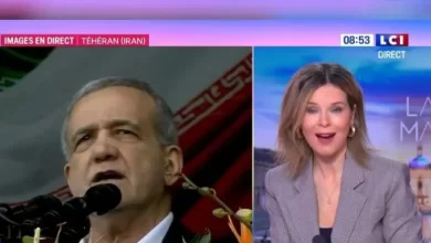 گزارش زنده شبکه LCI فرانسه از راهپیمایی ۲۲ بهمن